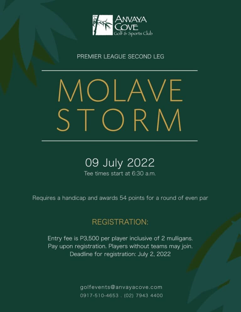 Molave Storm: Premier League Golf at Anvaya Cove Looking Forward to 2026!